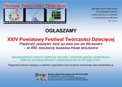 XXIV Powiatowy Festiwal Twórczości Dziecięcej