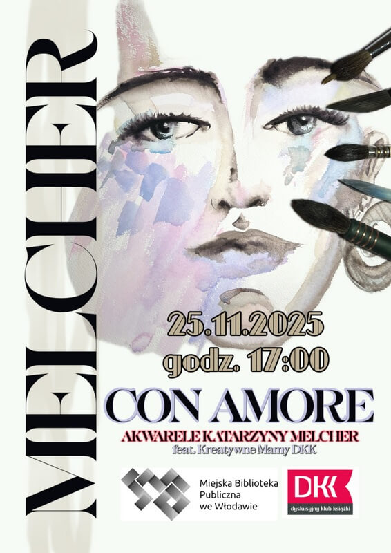 Plakat anonsujący wydarzenie. Treść na plakacie zgodna z tekstem anonsu. Projekt plakatu Katarzyna Melcher.