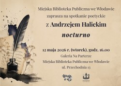Spotkanie poetyckie z Andrzejem Halickim